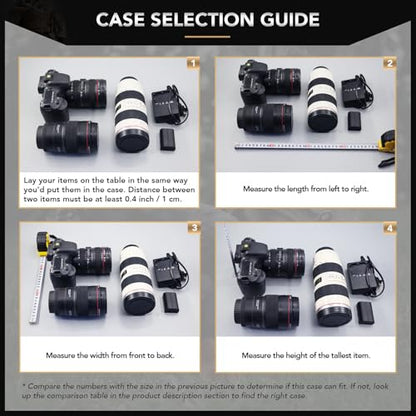 Lykus HC-5120 Waterproof Hard Case with Wheels and Customizable Foam, Interior Size 20.3x11.3x7.3 inch, Suitable for camera, lens, drone, mic, flashlight, projector, electronics, tools, and more