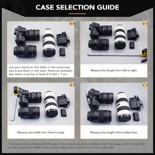 Lykus HC-5020 Large Waterproof Hard Case with Foam, Interior Size 19.7x15.7x8.3 inch, Suitable for electronic equipment and more