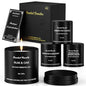 Men's Scented Candles Gift Set - 4 Pack Luxury Masculine Scented Candles for Men, 8oz Natural Soy Wax Candles with 8% Essential Oil, Long Lasting Aromatherapy Candles for Home Fragrance,Men,Him - size: Pack of 4