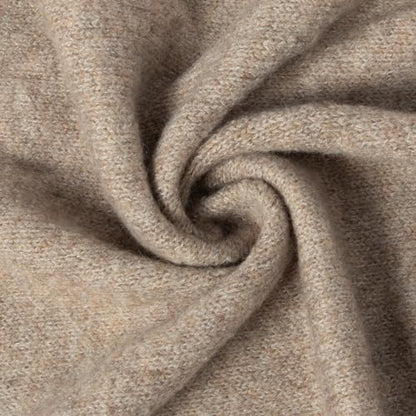 RIIQIICHY Shawl Wrap Women Pashmina Triangle Cape Knit Sweater Scarf for Fall Winter Fashion Accessory - color: Taupe Beige