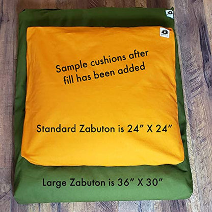 Zabuton Cover and Liner | Cover & Liner Only | 100% Cotton | You Chose Your Own Fill