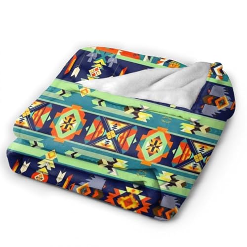 Adults Men Women Extra Soft Blankets, Abstract Geometric Ethnic Tribal Style Keep Warm Throw Blankets Oversized Wearable Blanket, Office Blankets - color: Pattern 14, size: 60x80inch-adults