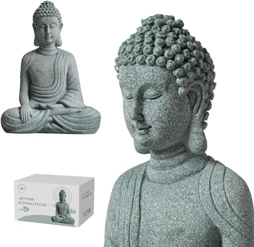 Little Buddha Statue for Home - Handmade Stone Meditation Sitting Buddha Figurine, Buddah, Buda, Budda, Baby Buddha Statue Indoor/Outdoor, Buddha Decor & Gifts, Buddhas, Buddha Sculpture - color: Meditating Buddha, size: Small