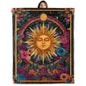 Mystical Sun Throw Blanket Soft Cozy Lightweight Flannel Blankets with Cosmic Floral Art Printed for Adults Astrology Lovers Bedroom Dorm Office Celestial Decor Gifts 50x60 Inch