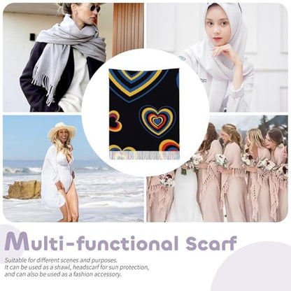 Ladies Warm Autumn Scarf Pashmina Wraps Shawl Winter Cozy - color: Picture (377)