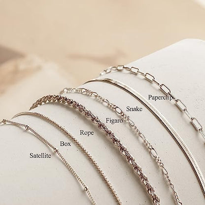 DEARMAY Gold Bracelets for Women Waterproof, 14K Gold Plated Stackable Jewelry Sets Non Tarnish Trendy Thin Dainty Cuban Link Paperclip Chain Bracelet Stack Fashion Accessories Gifts for Womens - style: chain