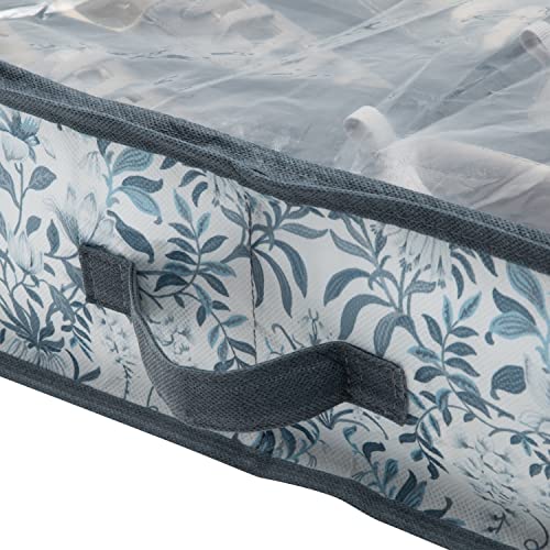 Laura Ashley Non-Woven 12 Pair Under The Bed Shoe Storage Bag | Dimensions: 29"x 24"x 6" | Holds 12 Pairs of Shoes | Bedroom Organization | Foldable | Parterre - style: Under Bed Shoe Bag