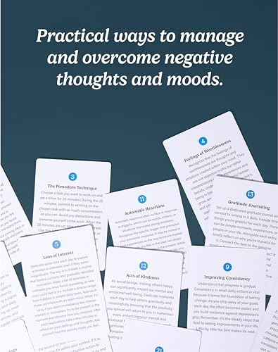 The School of Mindfulness- Mindfulness Coping Skills Series Deck, for Depression and Anxiety, Anger Management, and Cravings and Triggers (Depression and Anxiety)