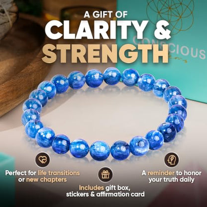 Spiritual Bracelets for Women & Men, Healing Crystal Bracelet with Natural Stones for Meditation, Chakra Alignment & Inner Transformation - style: My Truth, My Power