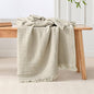 Esterra Muslin Throw Blanket 50x65 Inches Cozy Soft Lightweight Pre-Washed Cotton Blanket, All Season Breathable 4-Layer Gauze Blanket Throw for Sofa Couch Bed, Oatmeal - color: 03 - Oatmeal, size: Throw (50"x65")