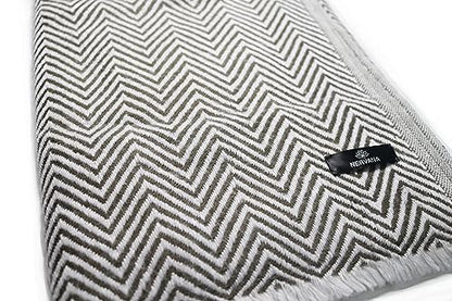 Handwoven Shawl Wraps Large Stole 8 ply Exclusive Premium Quality Wool Handmade in Nepal Pashmina Scarfs for Women And Men - color: Grey