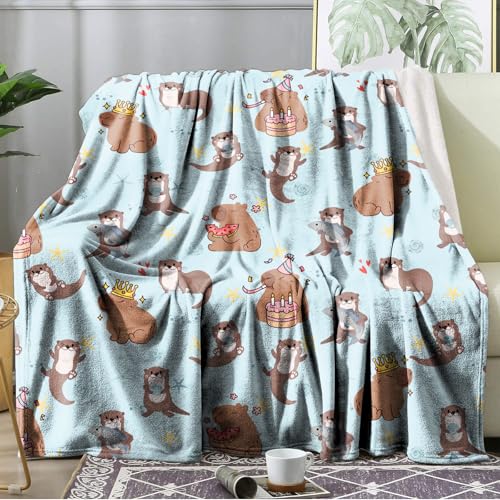 Ultra Soft Fleece Blanket- Lightweight & Warm Throw Blanket for Couch, Cozy Plush Sherpa Blanket for Adults Kids, Durable & Easy Care (Capybara Otter, 60x80 in) - color: Capybara Otter, size: 60x80 IN