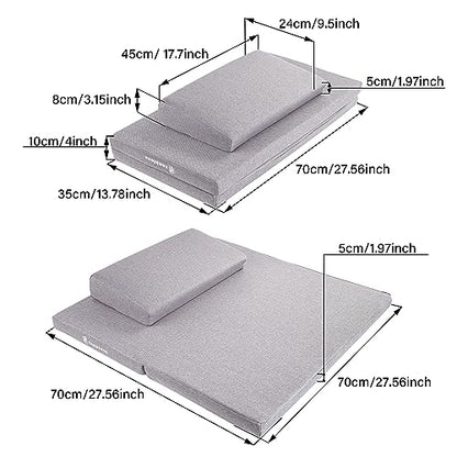 ZenBless Zafu Meditation Cushion Set,Yoga Meditation Pillow for Sitting on Floor,Large Square Meditation Mat and Pillow Set, Floor Pillow, Washable Cover(27.6") - size: Square 27.6"