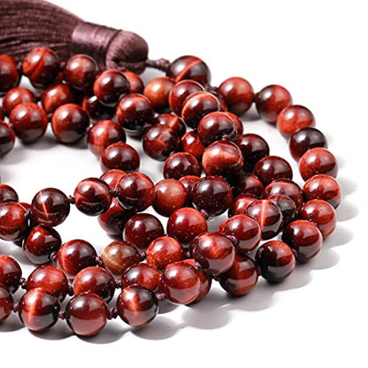 108 Mala Beads 8mm Wrap Bracelet Necklace for Women Men Healing Gemstone Prayer Charm For Yoga Meditation Jewelry