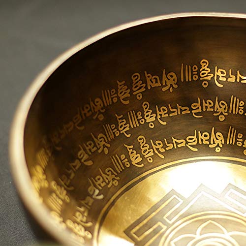 Nepal Tibetan Sing Bowl Himalayan Buddhist Yoga Singing Bowl Fengshui Large size Handmade Home decor tibetan(24CM) - size: 24CM