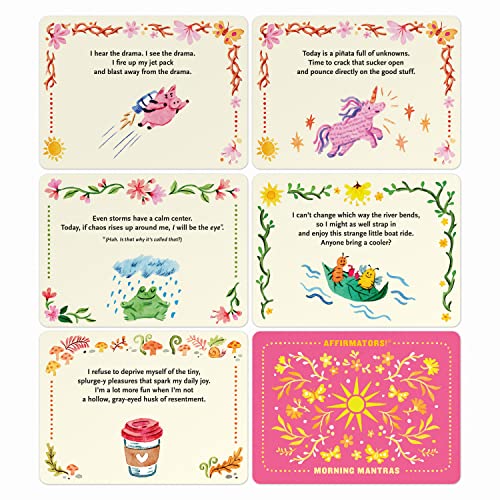 Affirmators! Mantras Morning Day Affirmation Cards Deck: 30 Cards