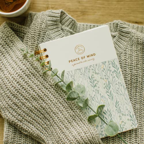 Peace of Mind: A Journal to Calm Anxiety (Eucalyptus Green, Linen/Leatherette) | Anxiety Relief | Mental Health Journal | Anxiety Self-Help Journal | Anxiety Coping Journal