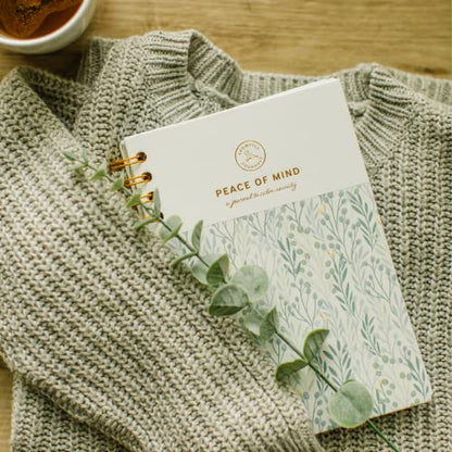 Peace of Mind: A Journal to Calm Anxiety (Eucalyptus Green, Linen/Leatherette) | Anxiety Relief | Mental Health Journal | Anxiety Self-Help Journal | Anxiety Coping Journal
