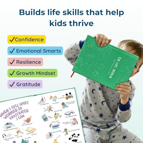 Big Life Journal – Daily Journal for Kids (Ages 5–11) – Guided Growth Mindset Workbook with Daily Prompts & Activities to Build Confidence, Gratitude & Positive Thinking – Gift for Boys & Girls (Green) - color: Green