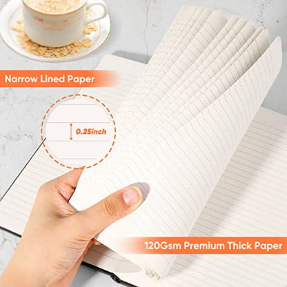 Huhuhero Notebook Journal, Lined Ruled Journal, Hardcover 120Gsm Premium Thick Paper with Faux Leather Notebook for Journaling Writing Note Taking Office School Supplies 5"×8.25" (1, Green) - color: Green