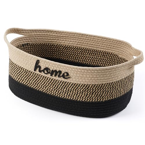 Dog Toy Basket Woven Baskets for Organizing Rope 22"X11"X7.9" Large Storage Basket with Handle Cute Cotton Nursery Gift Dog Toy Bins Organizer-Light Beige - color: Beige