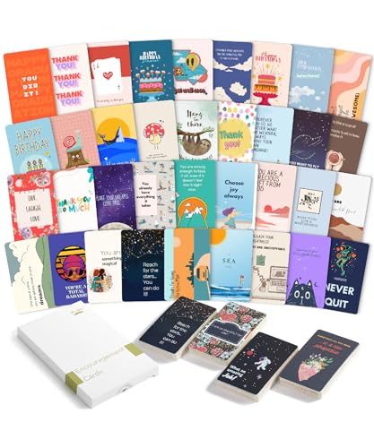 Mr. Pen- Encouragement Cards, 100 pcs, Inspirational Cards, Motivational Cards, Inspirational Note Cards, Motivational Quote Cards, Kindness Cards, Inspirational Quote Cards Bulk - color: Retro Rainbow