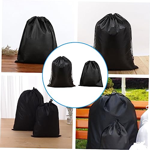 POPETPOP Set of 15 Non-woven Fabric Storage Bags Double Drawstrings Vacuum Storage Pouches Dustproof for Home Outdoor Use