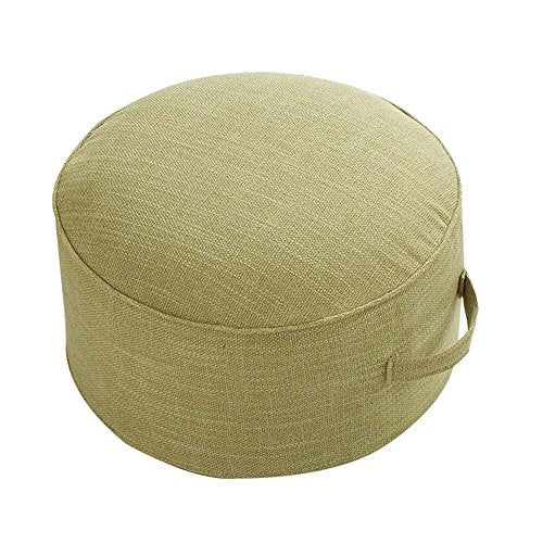 FANCY PUMPKIN Yoga Meditation Tatami Floor Pillow Seat Cushion Zafu Foot Stool, Green - color: Green