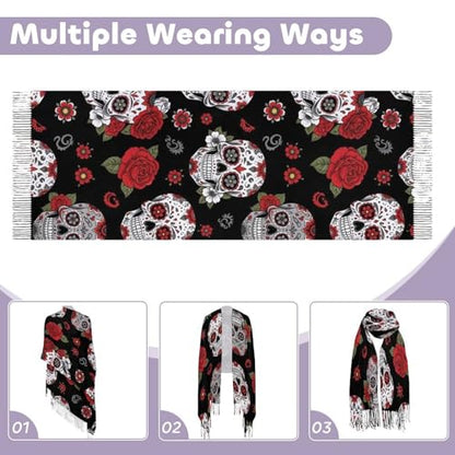 Big Oversized Long Scarves Pashmina Shawl Wrap Women gifts - color: Picture (643)