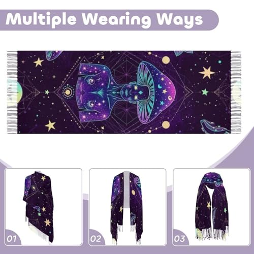 Big Oversized Long Scarves Pashmina Shawl Wrap Women gifts - color: Picture (654)