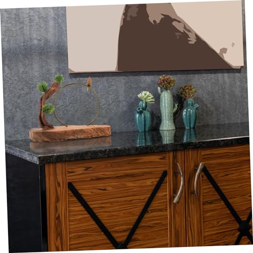 Creative Wooden Desktop Ornament Chinese Style Zen Root Carving Home Decor Elegant Household Decoration for Living Room Office and Meditation Spaces