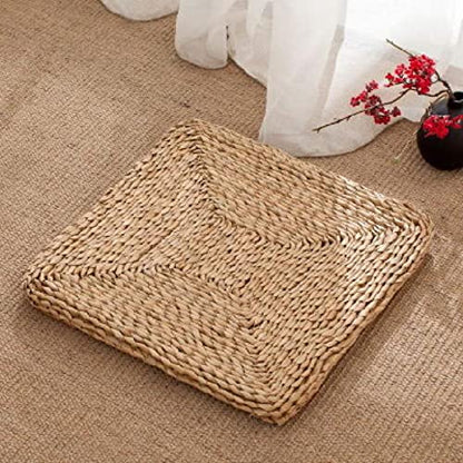 Meditation Cushion Straw zabuton zazen futon zabuton summer use 50 * 1.5cm (Color 02 30 * 6cm)