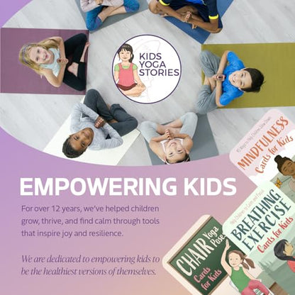 Mindfulness Cards for Kids, Meditation and Brain Focus for Yoga Classroom, Calm Corner Kit, Therapy Activity, Affirmation Cards, Social Emotional, Mind Brain Emotion Connection, or Relaxation
