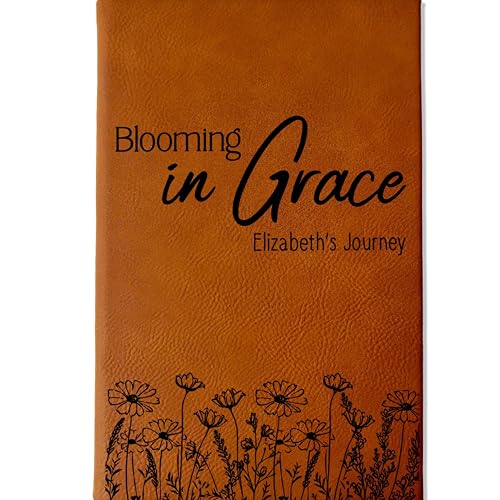 Personalized Christian Prayer Journal for Men & Women, Custom Engraved Name, Daily Devotional, Scripture Writing, Gratitude and Faith Gift