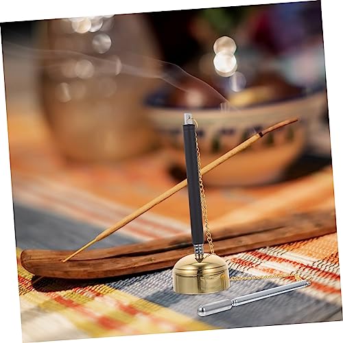 Toddmomy Telescopic Buddhist Chime Instrument for Temple Prayers Portable Prayer Bell Ring for Meditation and Rituals Lightweight Spiritual Accessory for Energy Healers and Practitioners