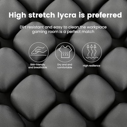 JOYMAY Travel Seat Cushion Inflatable Seat Cushion 56 Ergonomic Air Cell 3D Air Seat Cushions Adjustable Inflatable Portable Airplane seat Cushion for Wheelchair, Car, Office, Home Living (Grey)