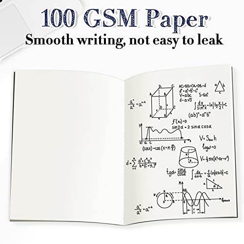 Sabary 72 Pack Kraft Paper Notebook Journals 5.5 Inch x 8.3 Inch A5 Notebook in Bulk Softcover Ruled for Writing Sketch Travel Journal with 60 Pages 30 Sheets(Black,Unlined) - color: Black, style: Unlined