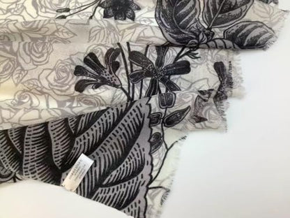 Luxury Cashmere Pashmina Style Shawl - Silk & Wool Blend Scarf, Lightweight Skin-Friendly Wrap - color: 7 Gray