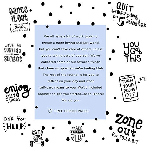 Free Period Press Self Care Inspirational Journal, Large Hardcover, 256 Pages, 7x9