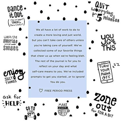 Free Period Press Self Care Inspirational Journal, Large Hardcover, 256 Pages, 7x9