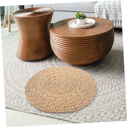 Elegant Meditation Pillow Yoga Seating Mat Handmade Craftsmanship Woven Floor Cushion for Home