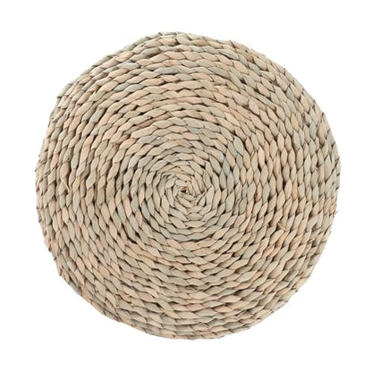 Meditation Cushions Yoga Cushion Meditation florensi Meditation Cushion Round Straw Cushion Yoga Meditation Cushion Silk Padding Floor Mat (Khaki1)