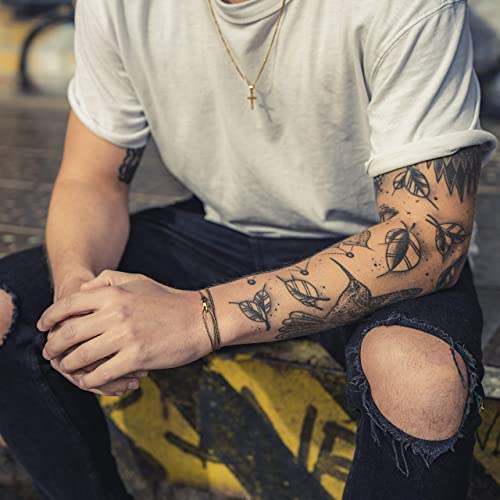 Made by Nami Nautical Rope Bracelet for Men Waterproof & Adjustable Wrap String Bracelets with Snap Hook Gift for Him - color: Outdoor Gold