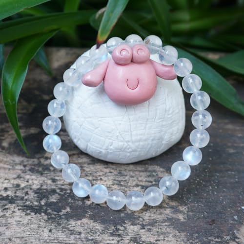 Single-pack of pure gemstone bracelets… - color: Blue-Moon-6MM