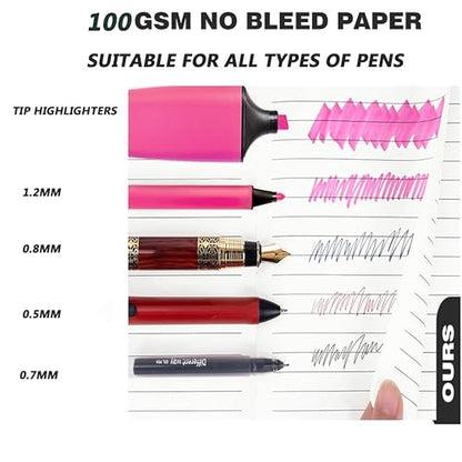 B5 360 Pages Lined Journal with Pen Set,100Gsm Thick Writing Paper Journal Notebook, Journal for Men Women Writing Notebook with Leather Hardcover, Dark Grey(7.7'' x 10'') - color: Dark Grey, size: B5