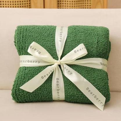 bearberry Super Soft Fluffy Throw Blanket Lightweight Cozy Warm Throw Blankets for Couch Bed Sofa All Season (Avocado Green, 53”x71”) - color: Avocado Green, size: Throw XL(53″x71″)
