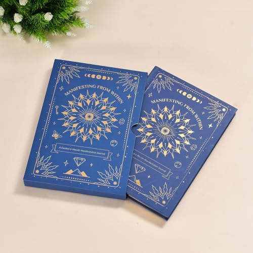 Timeless Magic: Manifestation Journal – Daily Guide & Exercises for Positive Habits, Self-Reflection, and Overcoming Mental Blocks | Manifesting Journal for Women & Men (Blue)