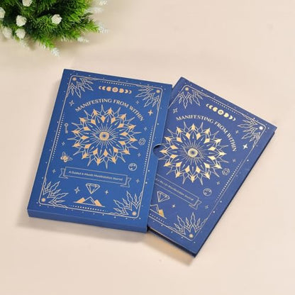 Timeless Magic: Manifestation Journal – Daily Guide & Exercises for Positive Habits, Self-Reflection, and Overcoming Mental Blocks | Manifesting Journal for Women & Men (Blue)