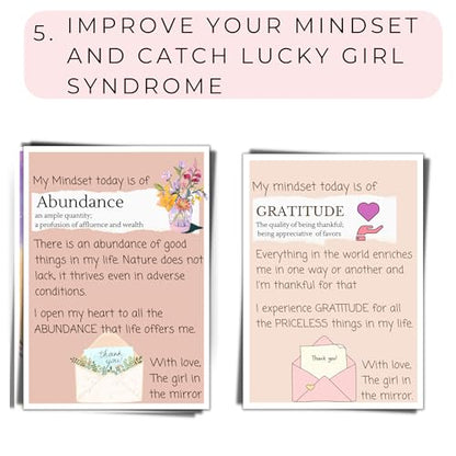 Dear Self Personalized Affirmation Cards for Women | Daily Affirmation cards | Mindfulness and Meditation cards | Positive Affirmations Gifts For Women | 20 Card Deck with Wood Stand