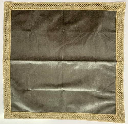 SMMS Spiritual Velvet Table Cloth Altar Tarot Spread (Grey/Silver, Small- 46cm*46cm/ 18inch*18inch) - color: Grey/Silver, size: Small- 46cm*46cm/ 18inch*18inch